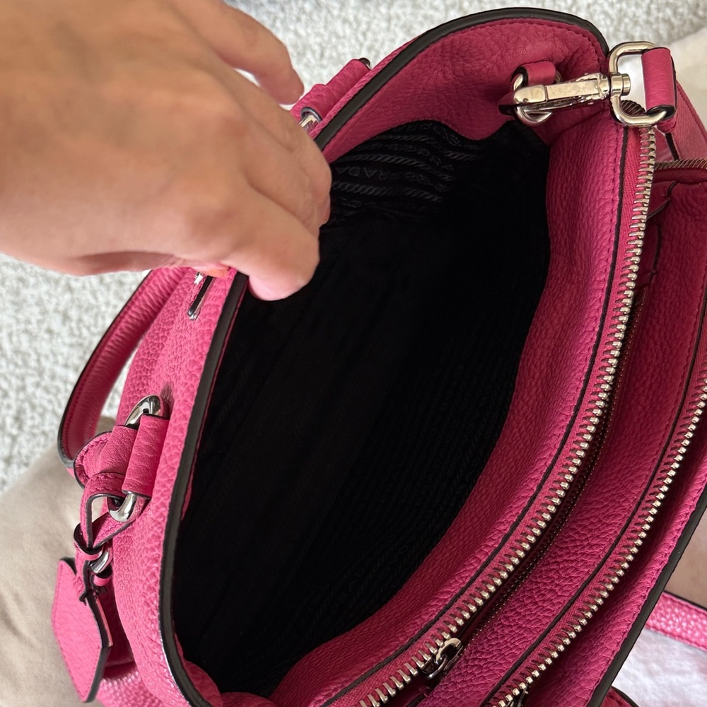 Prada Fuchsia Leather Satchel - Picture 10 of 16